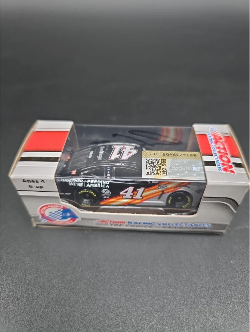 Autographed Lionel Racing Cole Custer #41 Wow Wow Waffles 2021 Mustang 1:64